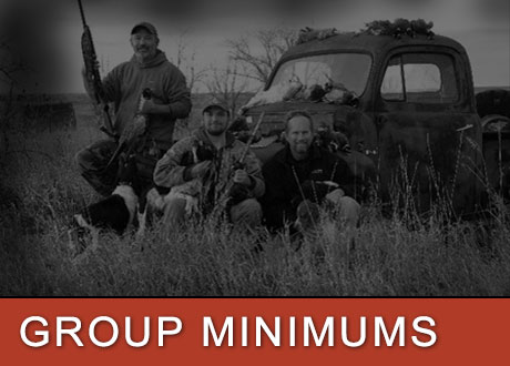 Minimums and Capacities at UGUIDE South Dakota Pheasant Hunting