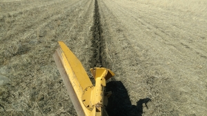 Using GPS and blade for marking tree row planting