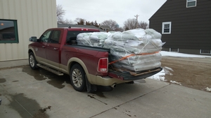 Hauling seed for Honey Bee Interseed project